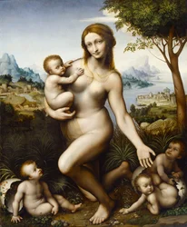 Leda with her children